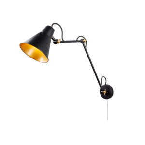 Аплик Searchlight Swing Arm Hotel 7403BK
