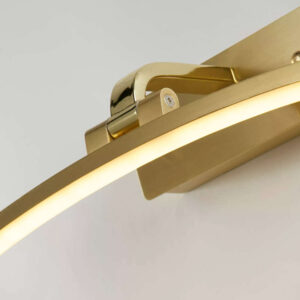LED аплик с ключ Santorini Searchlight 79821-40SB – лампа за картини 40см 8W 3000K сатениран месинг