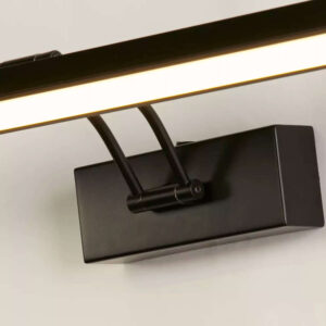 LED аплик с ключ Rhodes Searchlight 79825-60BK – лампа за картини 60.5см 13W 3000K черен мат