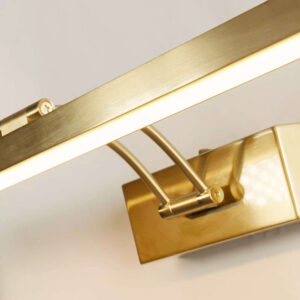 LED аплик с ключ Rhodes Searchlight 79825-60SB – лампа за картини 60.5см 13W 3000K сатениран месинг