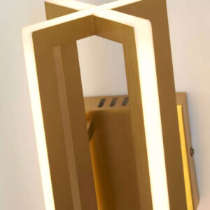LED аплик Searchlight 91412GO Lux & Belle – дизайнерска стенна лампа 13W 3000K метал и акрил