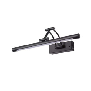 LED аплик с ключ и батерия Herron Searchlight 96510-45BK – безжична лампа за картини с дистанционно управление и USB-C зареждане