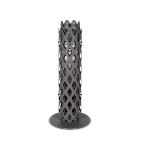 Градинска стояща LED лампа Slamp Charlotte Outdoor Anthracite с ажурен метален корпус.