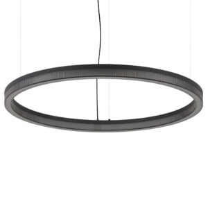 Черен LED полилей Ideal Lux Crown SP D80 ринг и диаметър 80 см