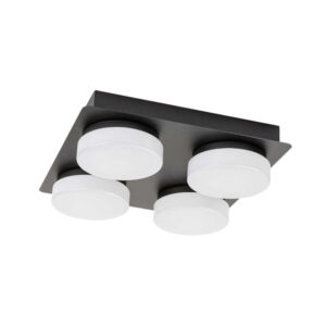 LED плафон за баня Rabalux Attichus 75004 – 21W 4000K, черен метал и поликарбонат LED плафон за баня Rabalux Attichus 75004 – 21W 4000K, черен метал и поликарбонат