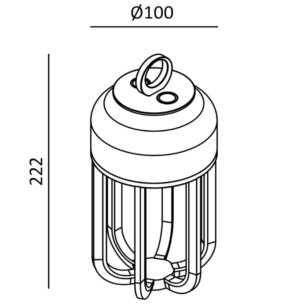 Преносима LED лампа Maytoni Vetra O144TL-L5BG3K IP54 с батерия - Image 3