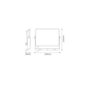 LED прожектор Osram 30W IP65 3000K 2700lm – влагозащитен прожектор за фасада, двор и градина