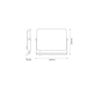 LED прожектор Osram 50W IP65 3000K 4500lm – външен LED прожектор за фасада, двор, градина и паркинг