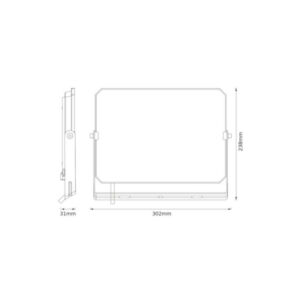 LED прожектор Osram 100W IP65 3000K 9000lm – влагозащитен прожектор за фасада, двор, паркинг и индустриално осветление