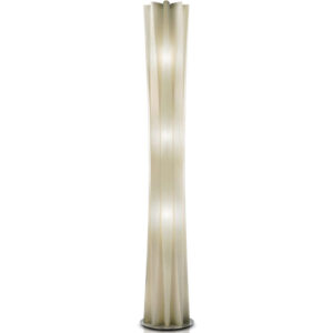 Лампион SLAMP Bach Floor XXL Gold с височина 184 см, златист Opalflex дифузер и основа от неръждаема стомана.