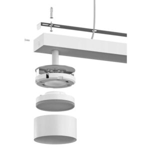 Спот LVT Capris 0660 2xGX53 – бяло таванно осветително тяло с насочващи се спотове Спот LVT Capris 0660 2xGX53 – бяло таванно осветително тяло с насочващи се спотове