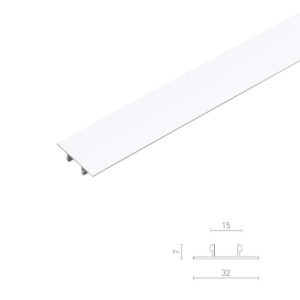 Бял декоративен поликарбонатен капак за монофазни и трифазни релси Rendl Light Studio