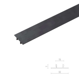 Черен поликарбонатен декоративен капак Rendl Light Studio R14141 за монофазни и трифазни релси