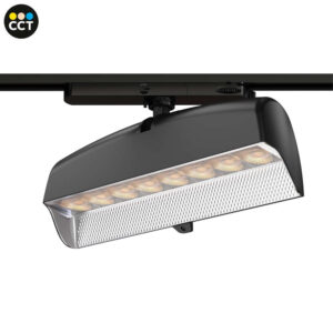 SMART LED прожектор Aca Lighting MILO 4TR129D13 за трифазна релса – 45W Bluetooth, Dual Sensor, CCT 2700K/4000K/6500K, Wall Washer