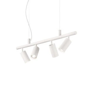 Бял пендел Ideal Lux Dynamite 231372 с 4 GU10 спота