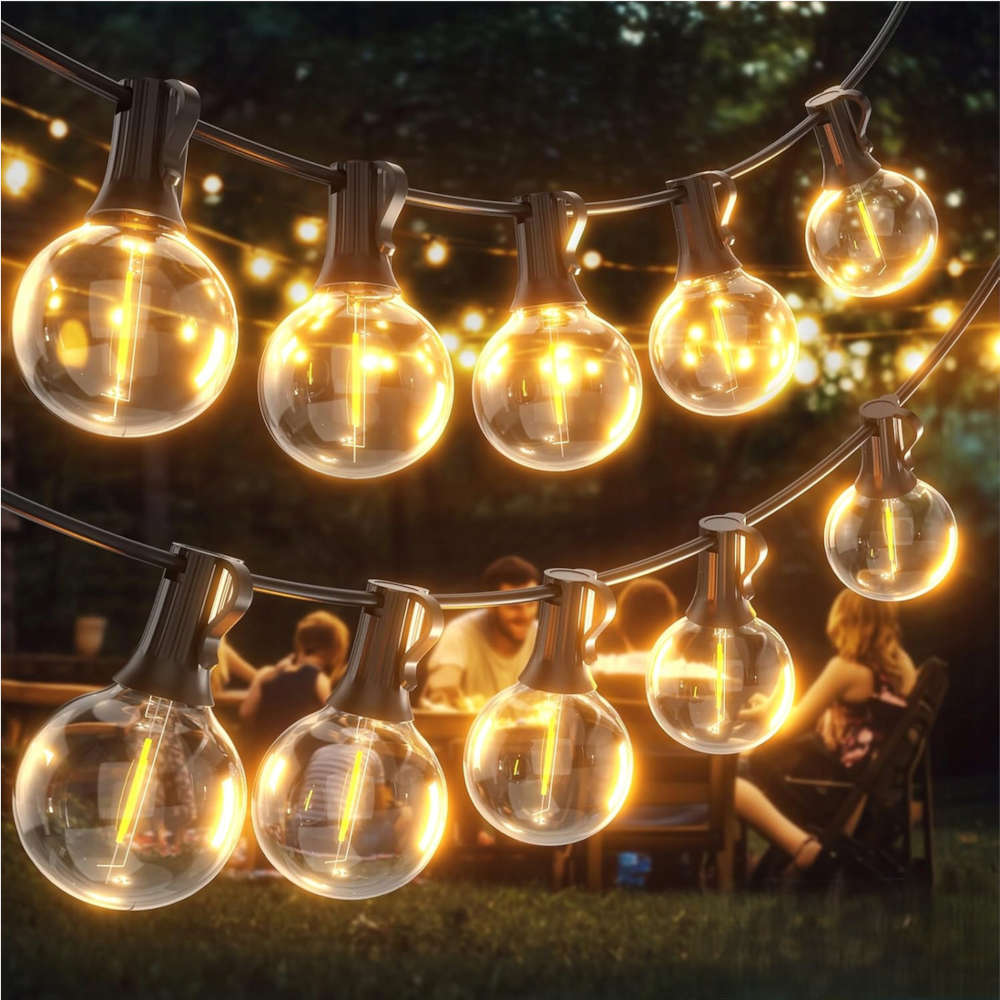 LVT 0328 – комплект 5 LED filament крушки E12 за гирлянд, 1W, 75lm, 2700K - Image 3