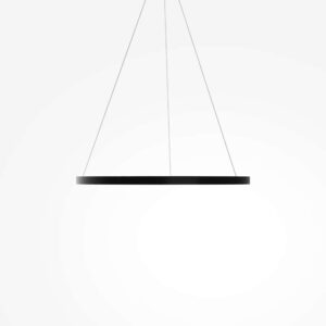LED полилей Maytoni Rim Ø80 см 51W 3000/4000K черен димируем