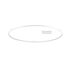 Ideal Lux Oracle Slim 266015 – голям кръгъл LED плафон Ø900 мм, 53W, 3000K, бял