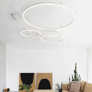 Ideal Lux Oracle Slim 370361 – голям кръгъл LED плафон Ø1500 мм, 81W, 3000K, 5200lm
