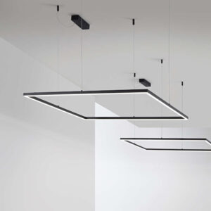 LED полилей Ideal Lux Oracle 259208 черен квадрат 90x90 см
