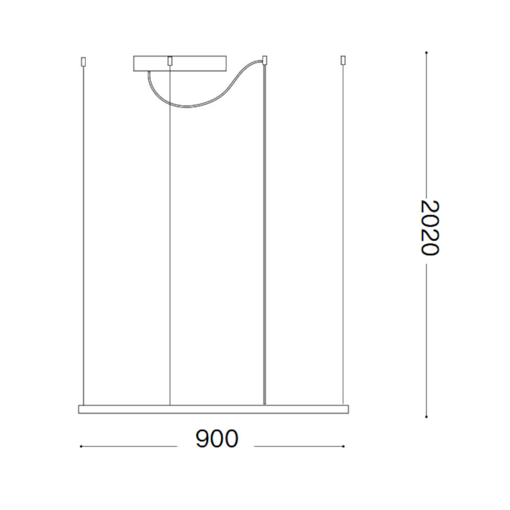 Ideal Lux Oracle 259208 – черен квадратен LED пендел 90x90 см, Slim дизайн - Image 4