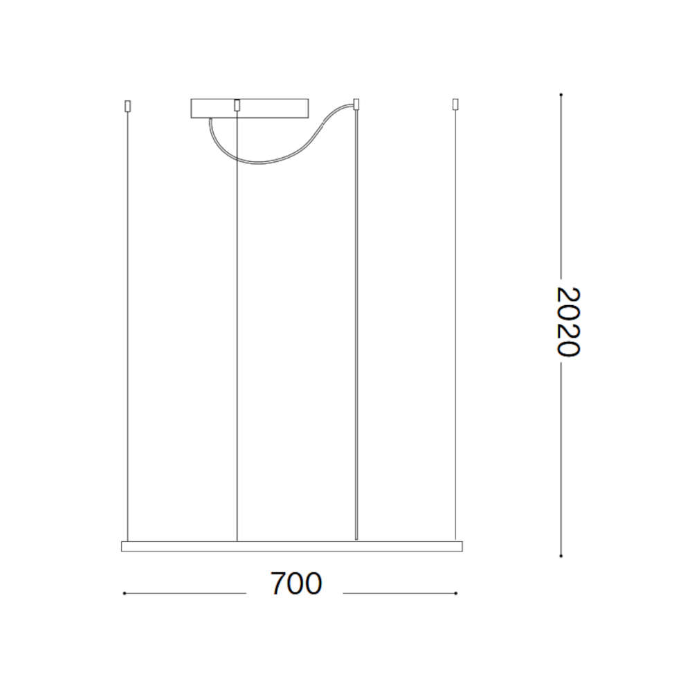 Ideal Lux Oracle 370484 – месингов квадратен LED пендел 70x70 см, Slim дизайн - Image 4