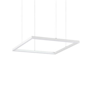 LED пендел Ideal Lux Oracle Slim 259154 бял 50x50 см