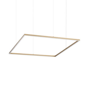 LED пендел Ideal Lux Oracle 370538 месинг 90x90 см
