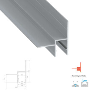 Lumines Lighting Bruno 10-1534-30 анодизиран LED профил за гипсокартон