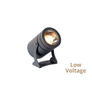 Градински LED прожектор MARIS Viokef 4187620 12-24VDC IP65 с алуминиев корпус, 25 градуса ъгъл на светене и колче за градински монтаж