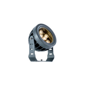 Фасаден LED прожектор ERMIS Viokef 4205100 IP65 с алуминиев корпус, 25° светлинен лъч и регулируема основа за фасадно и градинско осветление