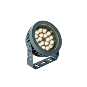 Фасаден LED прожектор ERMIS Viokef 4205200 IP65 с алуминиев корпус, регулируема основа и 25 градуса ъгъл на светене за архитектурно фасадно осветление
