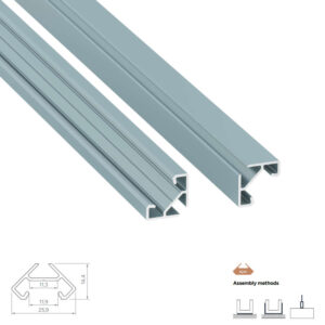 Ъглов LED профил Lumines Lighting Ajar 10-1387-30 Sky Blue RAL 220 70 10 – 3 м