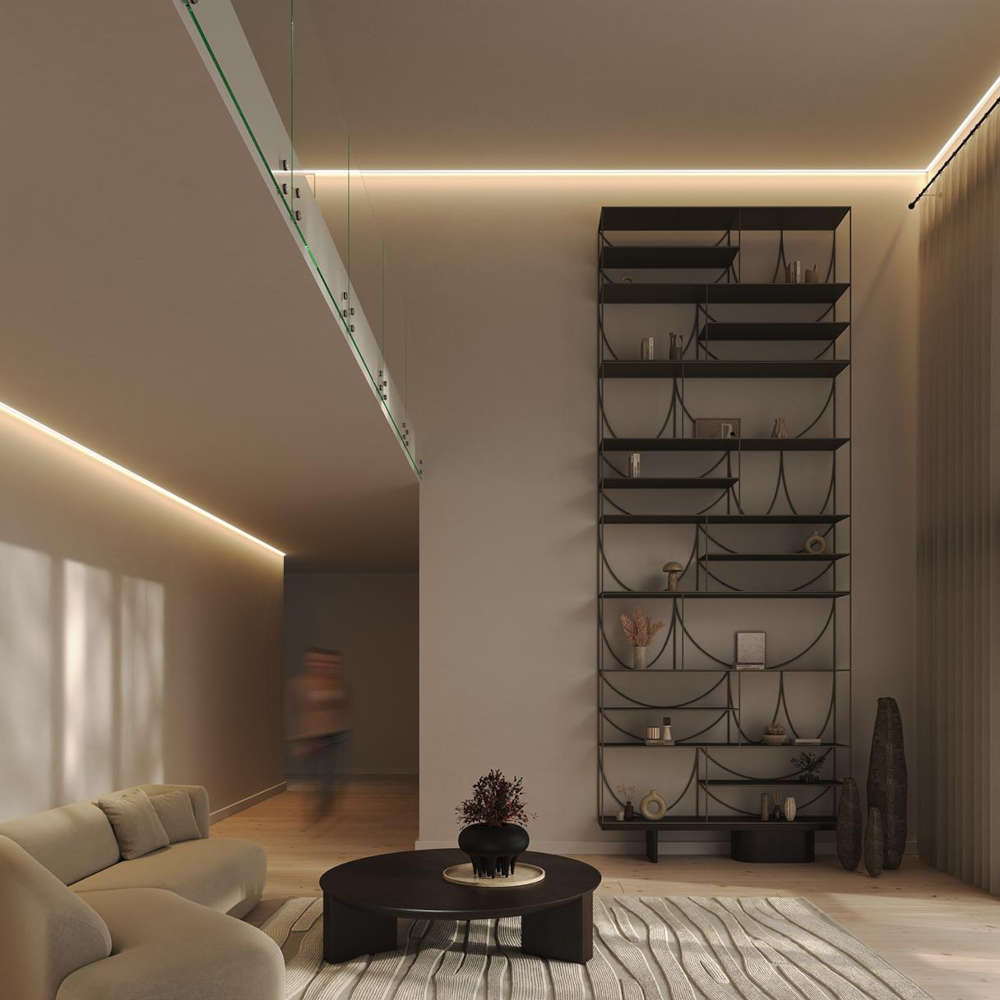 Краен LED профил за гипсокартон Lumines Lighting Motta 10-1590-20 – Raw, 2,02 м - Image 2