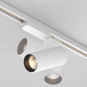 LED прожектор за трифазна шина Maytoni Calipso TR250-30W3K-W – 30W, 3000K, бял