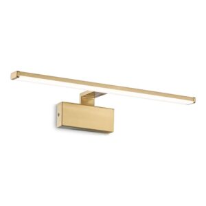 LED аплик Ideal Lux Alma AP D51 224954 с метално тяло в месингов цвят, дължина 51 см и опален дифузер
