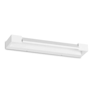 Бял алуминиев LED аплик Ideal Lux Balance AP D45 287560 с дължина 45 см и стъклен дифузер