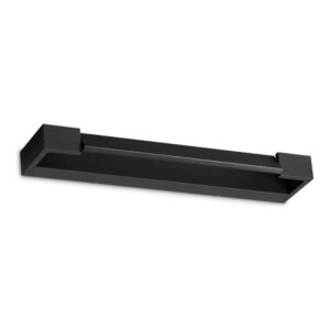 Черен алуминиев LED аплик Ideal Lux Balance AP D45 321547 с дължина 45 см и стъклен дифузер