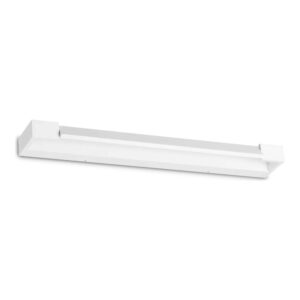 Бял алуминиев LED аплик Ideal Lux Balance AP D60 287577 с дължина 60 см и стъклен дифузер