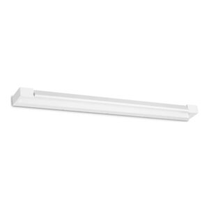 Бял алуминиев LED аплик Ideal Lux Balance AP D90 287584 с дължина 90 см и стъклен дифузер