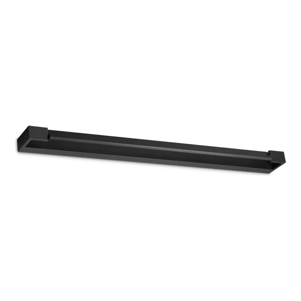 Черен алуминиев LED аплик Ideal Lux Balance AP D90 321561 с дължина 90 см и стъклен дифузер