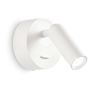 Ideal Lux Bean AP Round 260600 - LED аплик с бяло покритие, кръгла основа и цилиндрична глава