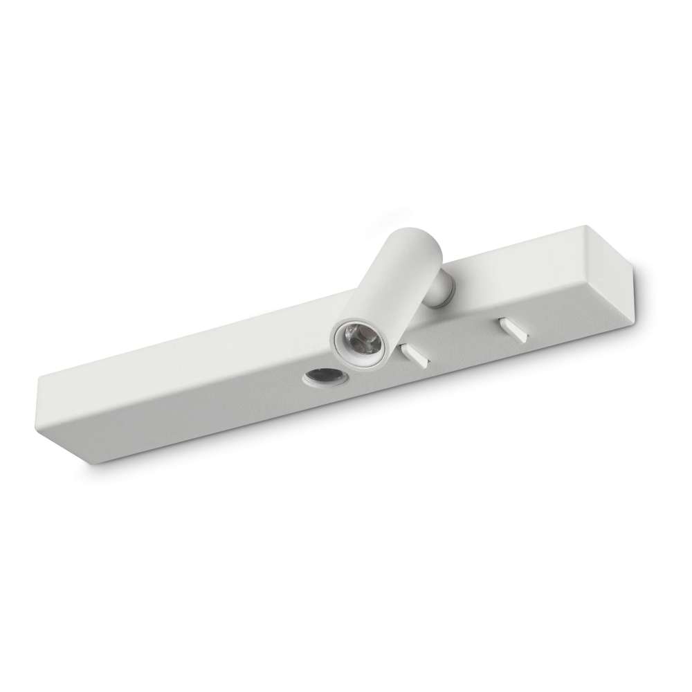 Ideal Lux Bonne Nuit-2 AP 345499 - LED аплик с бяло покритие и подвижна глава в дясната част