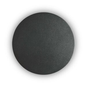 Ideal Lux Cover AP D15 Round 195742 - черен кръгъл LED аплик с алуминиев панел