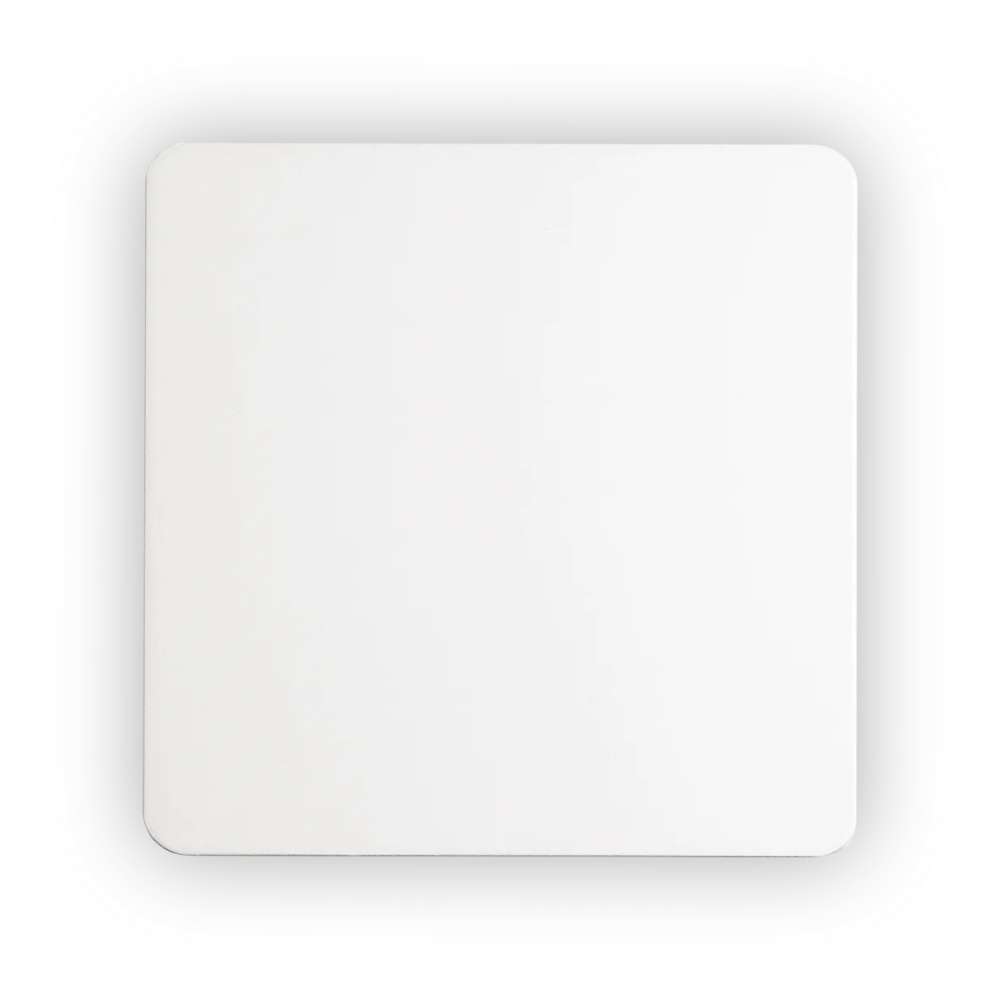 Ideal Lux Cover AP D15 Square 195728 - бял квадратен LED аплик с алуминиев панел