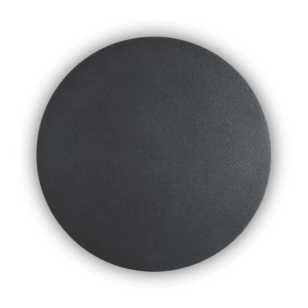 Ideal Lux Cover AP D20 Round 195759 - черен кръгъл LED аплик с алуминиев панел