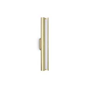 LED аплик Ideal Lux Dorica AP1 366357 8,5W 3000K 30 см в цвят месинг - изглед на продукта на бял фон