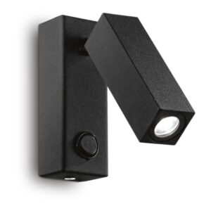 Ideal Lux Page AP Square 142241 в черен цвят с правоъгълна основа и подвижна глава