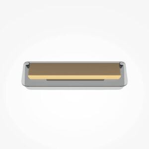 Стъклените пластини и светлинният профил на Maytoni Flat MOD296WL-L6BS3K