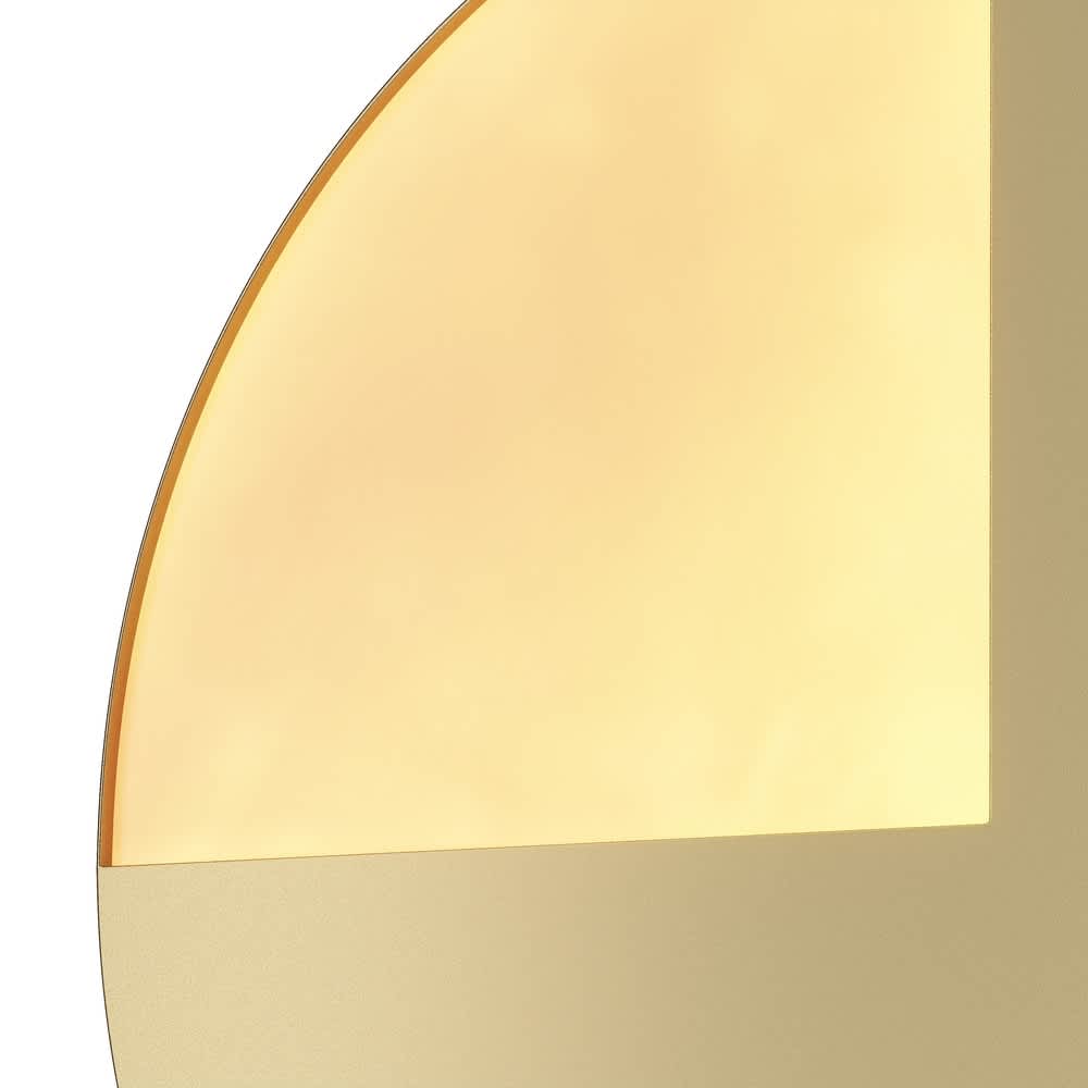 Светлият сектор и металната повърхност на LED аплик Maytoni Jupiter MOD320WL-L10BS3K